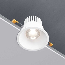 Встраиваемый светодиодный светильник Elektrostandard Lin 15266/LED 7W 3000K WH белый a063925 2
