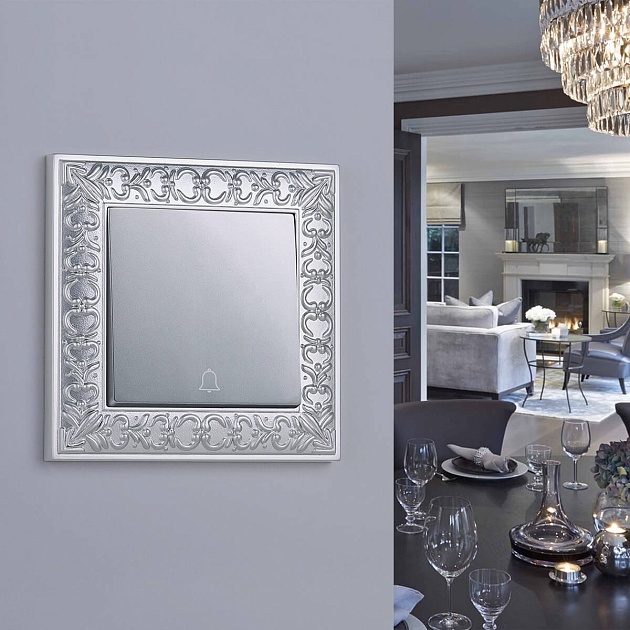 Кнопка звонка Werkel серебряный W1114506 4690389155956 Фото № 2