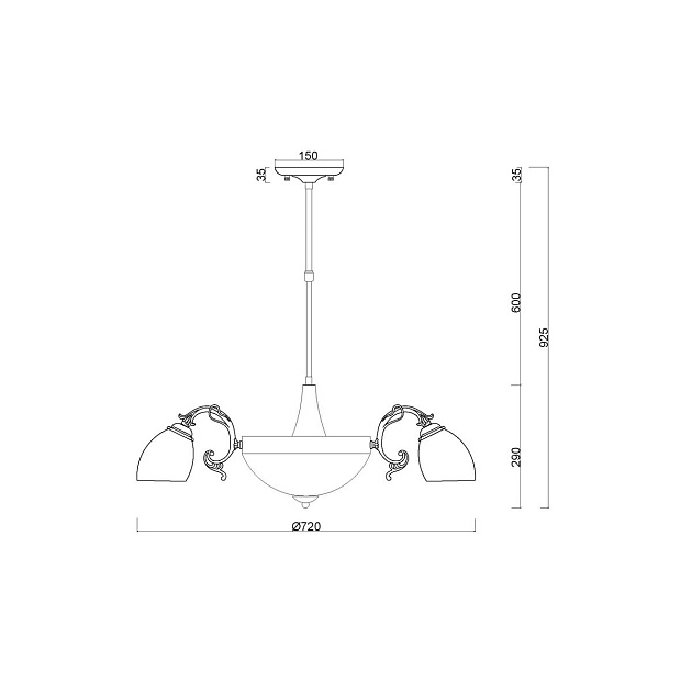 Потолочная люстра MyFar Biene MR1523-8C Фото № 7