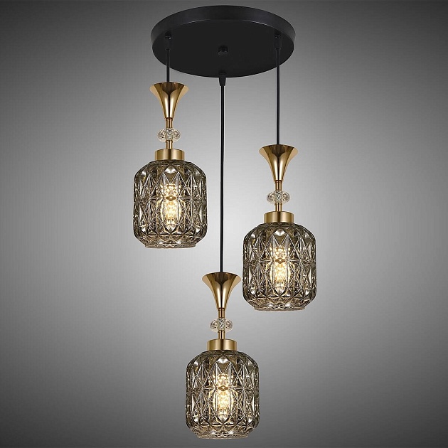 Подвесная люстра Reluce 02003-0.9-03 Smoke изображение 3 Подвесная люстра Reluce 02003-0.9-03 Smoke Фото № 3