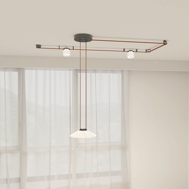 Трековый светодиодный светильник Denkirs Belty Spot DK5541-WH+BK Фото № 8