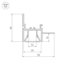 Профиль Arlight FOLED-WALL-2000 023865 1