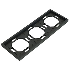 Рамка 3-постовая Stekker Эмили черный уголь PFR00-5003-05 49860 3