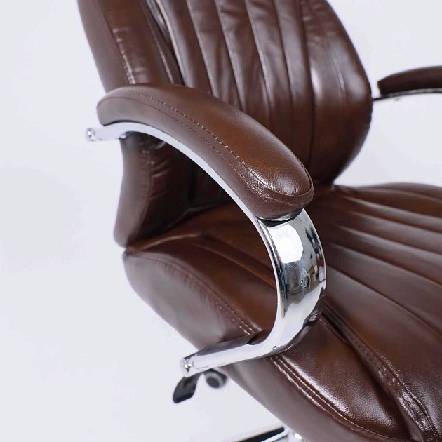 Кресло руководителя AksHome Mastif натуральная кожа, коричневый 95532 Фото № 9
