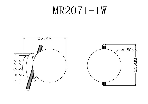 Бра MyFar Francis MR2071-1W Фото № 2