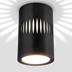 Потолочный светодиодный светильник Elektrostandard DLS026 7W 4200К черный a052837 3