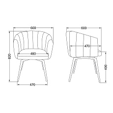 Поворотное кресло AksHome Melon зеленый, велюр 79676 1