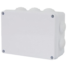 Коробка разветвительная Stekker EBX30-03-65, 150*110*70 мм, 10 мембранных вводов, IP65, светло-серая 39555