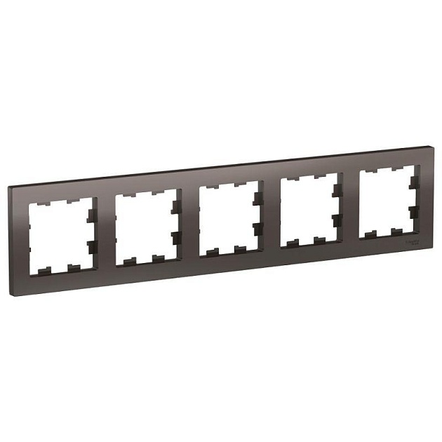Рамка 5-постовая Systeme Electric AtlasDesign мокко ATN000605 Фото № 1