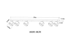 Спот Arte Lamp Amaks A8028PL-6BK 1