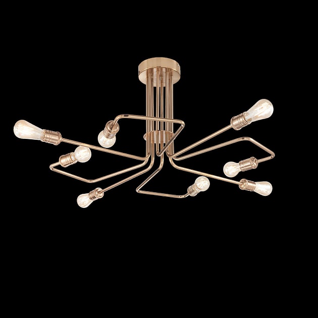 Потолочная люстра Ideal Lux Triumph Pl8 Ottone Antico 160313 изображение 2 Потолочная люстра Ideal Lux Triumph Pl8 Ottone Antico 160313 Фото № 2
