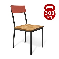 Кухонный стул Sheffilton SHT-S90 деревянный прозр.лак/лосось/антрацит 7531518101