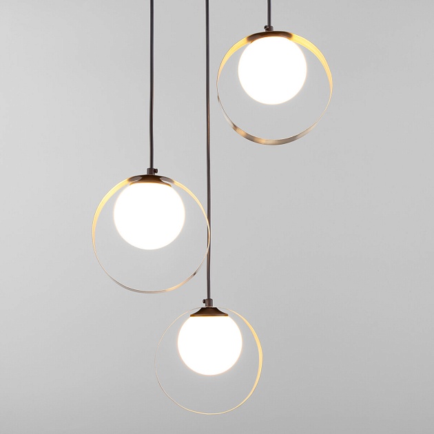 Подвесная люстра Eurosvet Dublin 50205/3 черный/бронза изображение 1 Подвесная люстра Eurosvet Dublin 50205/3 черный/бронза Фото № 1