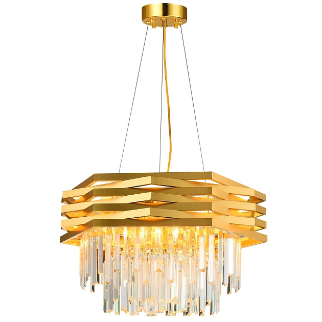 Подвесная люстра Natali Kovaltseva Spear 76013/12C Gold Фото № 1