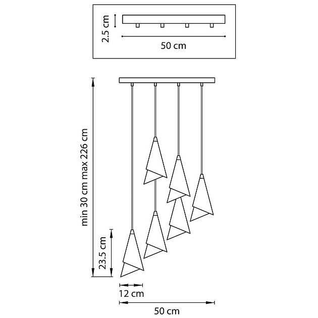Подвесная люстра Lightstar Cone 757060 изображение 6 Подвесная люстра Lightstar Cone 757060 Фото № 6