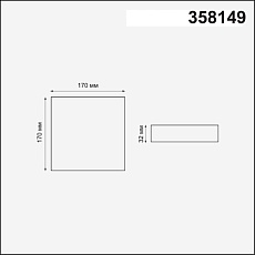 Встраиваемый светодиодный светильник Novotech Spot Mon 358149 1