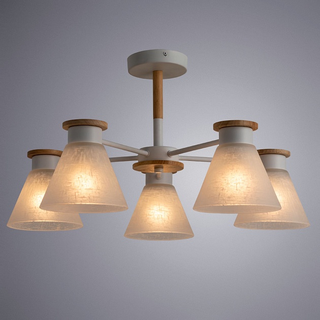 Потолочная люстра Arte Lamp Tyler A1031PL-5WH изображение 5 Потолочная люстра Arte Lamp Tyler A1031PL-5WH Фото № 5