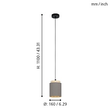 Подвесной светильник Eglo Albariza 99445 1