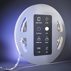 Светодиодная лента Maytoni 4,8W/m 60LED/m 2835SMD дневной белый 5M 201083 2