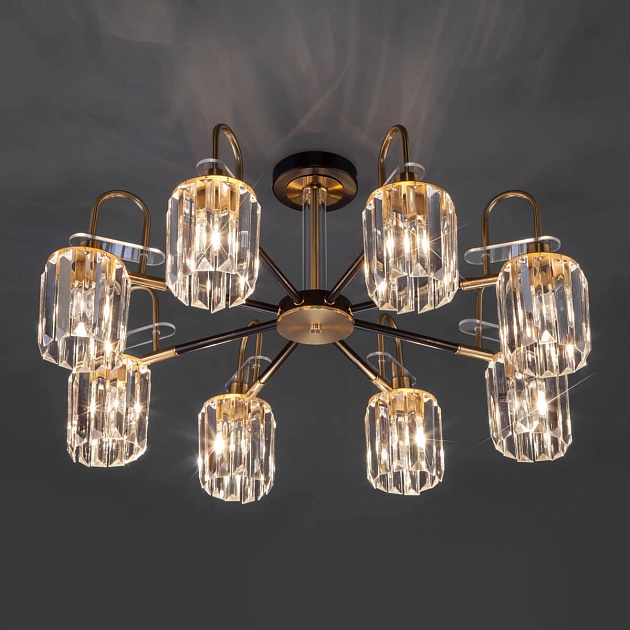 Потолочная люстра Eurosvet Tenia 70090/8 черный Фото № 3