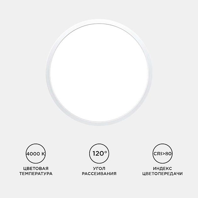 Потолочный светодиодный светильник Apeyron Spin 18-125 Фото № 9