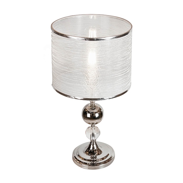 Настольная лампа iLamp Chelsea T2400-1 Nickel Фото № 3