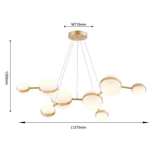 Подвесной светодиодный светильник Favourite Asterismo 4448-8P изображение 2 Подвесной светодиодный светильник Favourite Asterismo 4448-8P Фото № 2