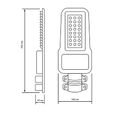 Уличный светодиодный консольный светильник Gauss Qplus 629535380 3