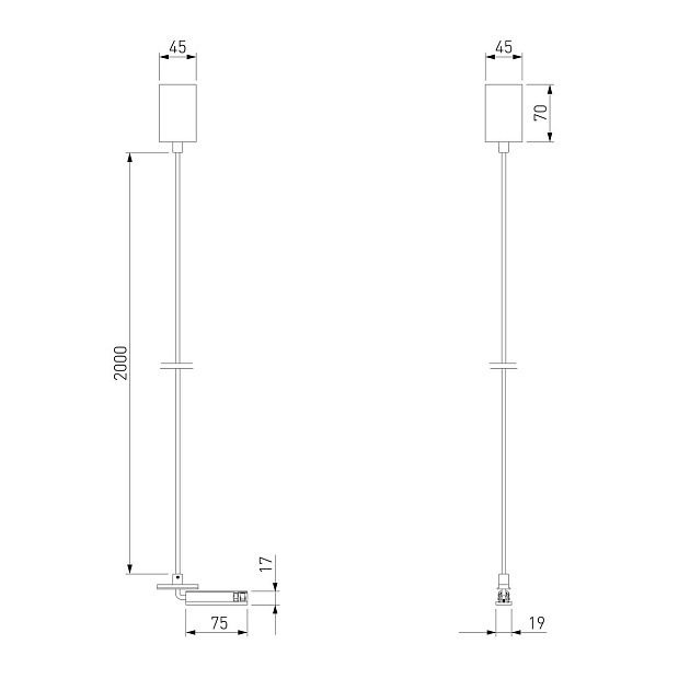 Подвесной комплект Elektrostandard Brass Line 85009/00 a069703 Фото № 2
