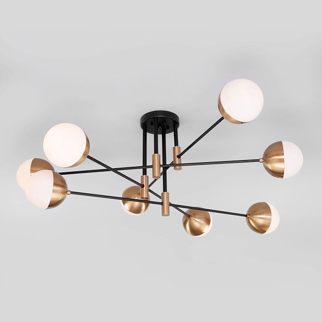 Потолочная люстра Eurosvet Nuvola 70129/8 латунь изображение 1 Потолочная люстра Eurosvet Nuvola 70129/8 латунь Фото № 1