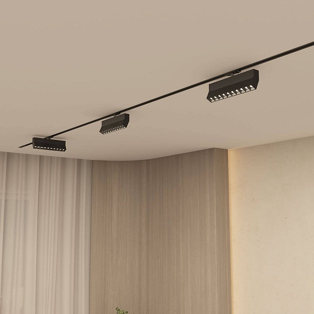 Трековый светодиодный светильник Denkirs Edder DK6646-BK Фото № 5