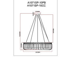 Подвесной светильник Arte Lamp Mayotte A1071SP-10CC 1
