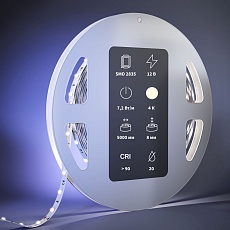 Светодиодная лента Maytoni 7,2W/m 60LED/m 2835SMD дневной белый 5M 201018 2