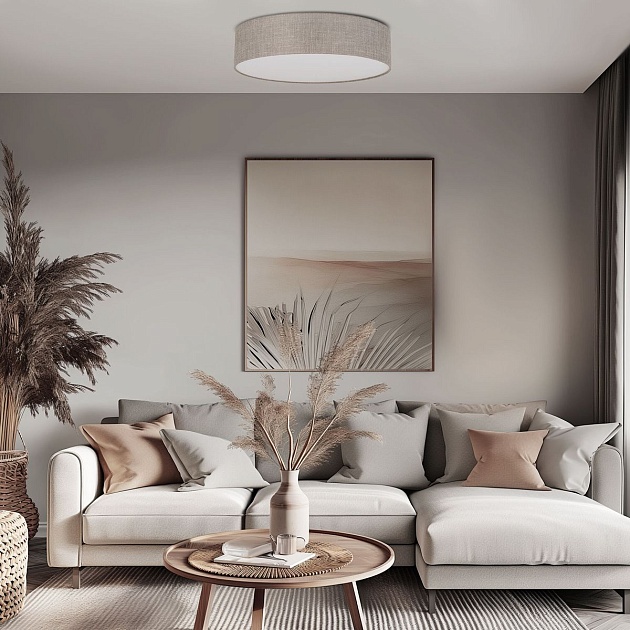 Потолочный светильник TK Lighting 5638 Rondo Linen Фото № 3
