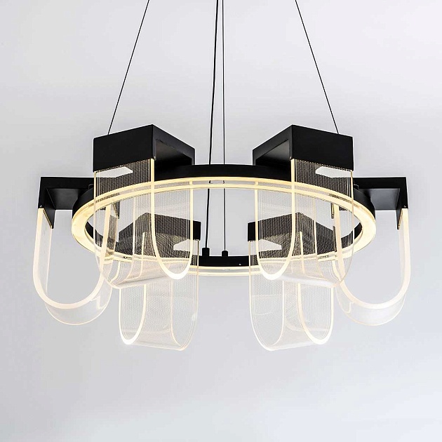 Подвесной cветильник LED4U L7707-600 BK Фото № 4