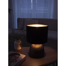 Настольная лампа Lucia Дамаск Черный бархат 445 4606400513070 1