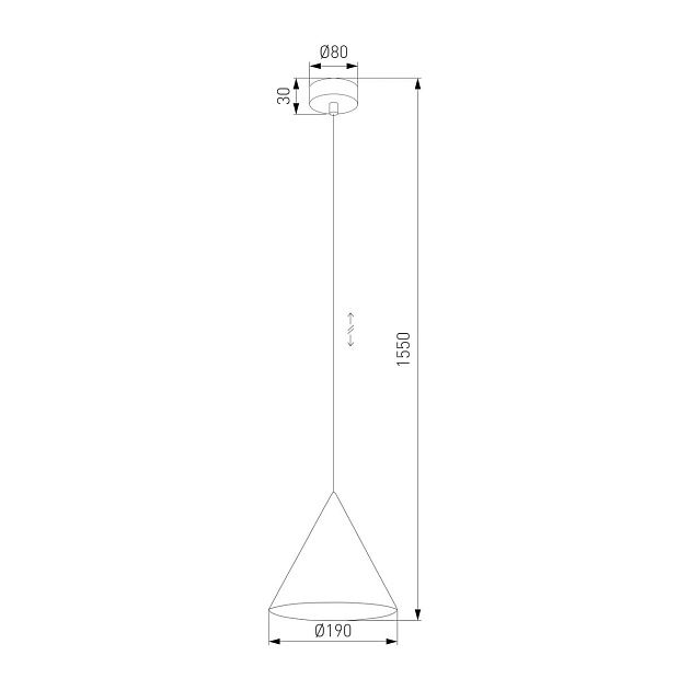 Подвесной светильник TK Lighting 10007 Cono Фото № 3