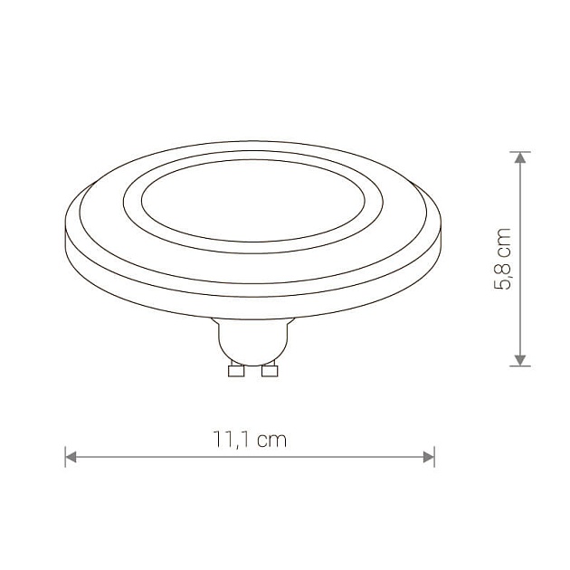 Лампа светодиодная GU10 9W 4000K матовая 9212 Фото № 2