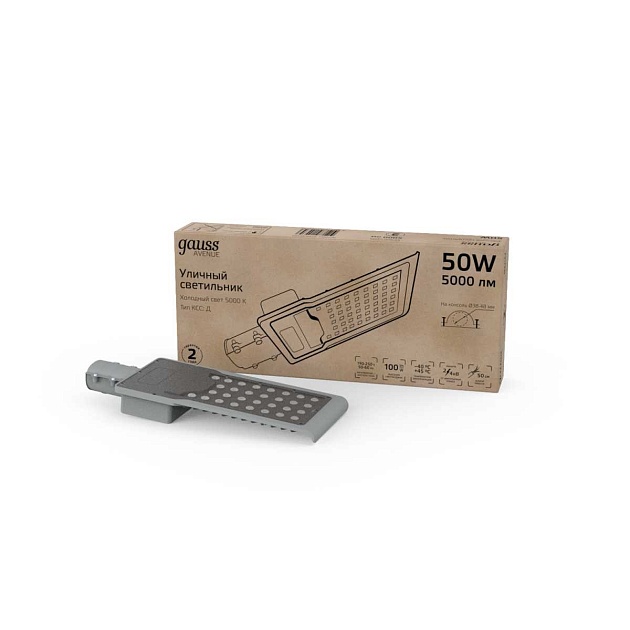Уличный светодиодный консольный светильник Gauss Avenue 629536350 Фото № 2