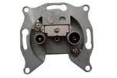 ТВ-розетка проходная TV/радио Liregus Retro коричневый омбре 29-029 1