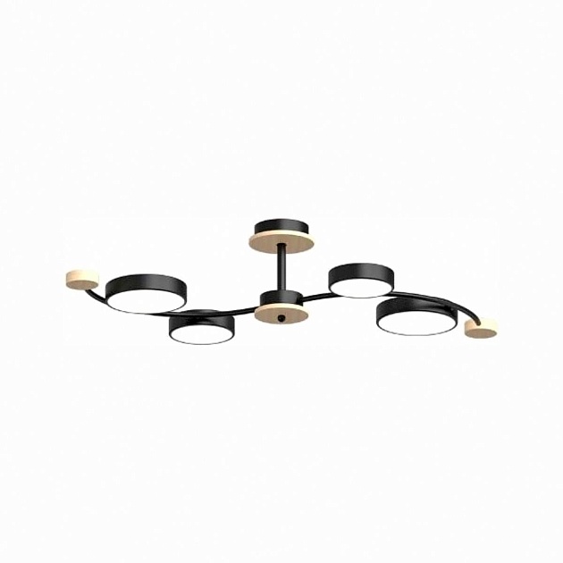 Потолочный cветильник LED4U L3206-800 BK изображение 1 Потолочный cветильник LED4U L3206-800 BK Фото № 1