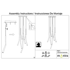 Потолочное основание Mantra Modular Light Florones 9366 3