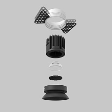 Встраиваемый светильник Maytoni Technical Downlight Round DL058-7W2.7K-TRS-B 2
