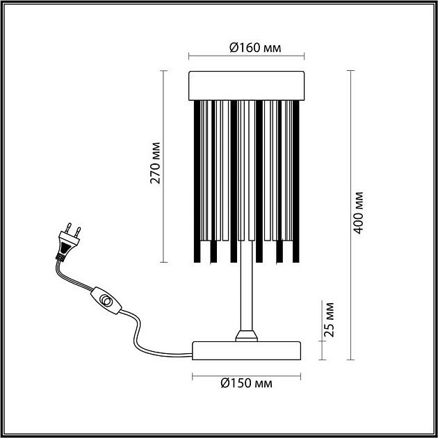 Настольная лампа Odeon Light Hall York 4788/2T Фото № 4