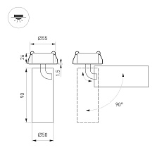 Встраиваемый светодиодный спот Arlight SP-Gabi-Built-Flap-R50-9W Day4000 049930 1