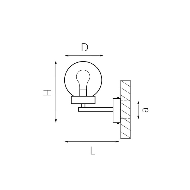 Уличный настенный светильник Lightstar Bolla 373620 изображение 2 Уличный настенный светильник Lightstar Bolla 373620 Фото № 2