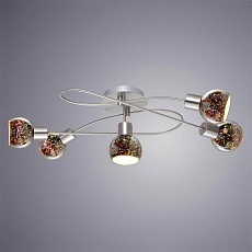 Потолочная люстра Arte Lamp Illusione A6125PL-5SS 1