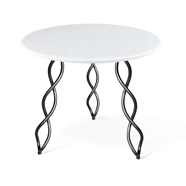 Кухонный стол Sheffilton SHT-TU17/80 МДФ черный муар/белый 8005821201 Фото № 1