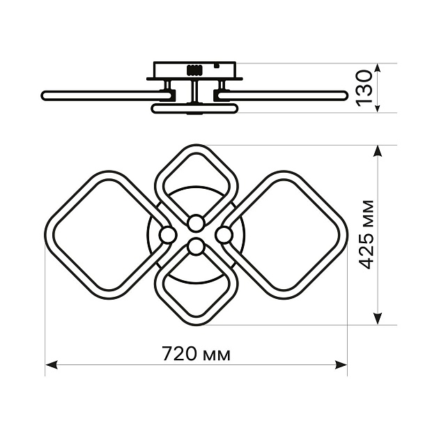 Потолочная светодиодная люстра Ritter Ottimo 51616 7 Фото № 2