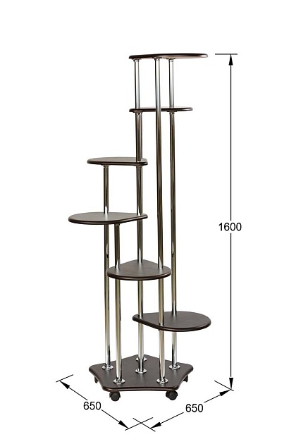 Подставка для цветов Калифорния Шестерочка венге 5508278906 Фото № 4